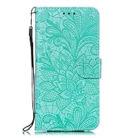 Leather Wallet Case for Google Pixel 3, Flip Case Leather with Kickstand,Folio Magnetic Closure Protective Cover with Card Slots for Google Pixel3 - DEEB020857 Green