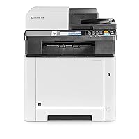 Kyocera ECOSYS M5526cdw All-in-One Color Laser Printer (Print/Copy/Scan/Fax), 27 ppm, Up to Fine 1200 dpi, Gigabit Ethernet, Wireless & Wi-Fi Direct, Standard Duplex, 4.3in Touchscreen Panel, 512 mb