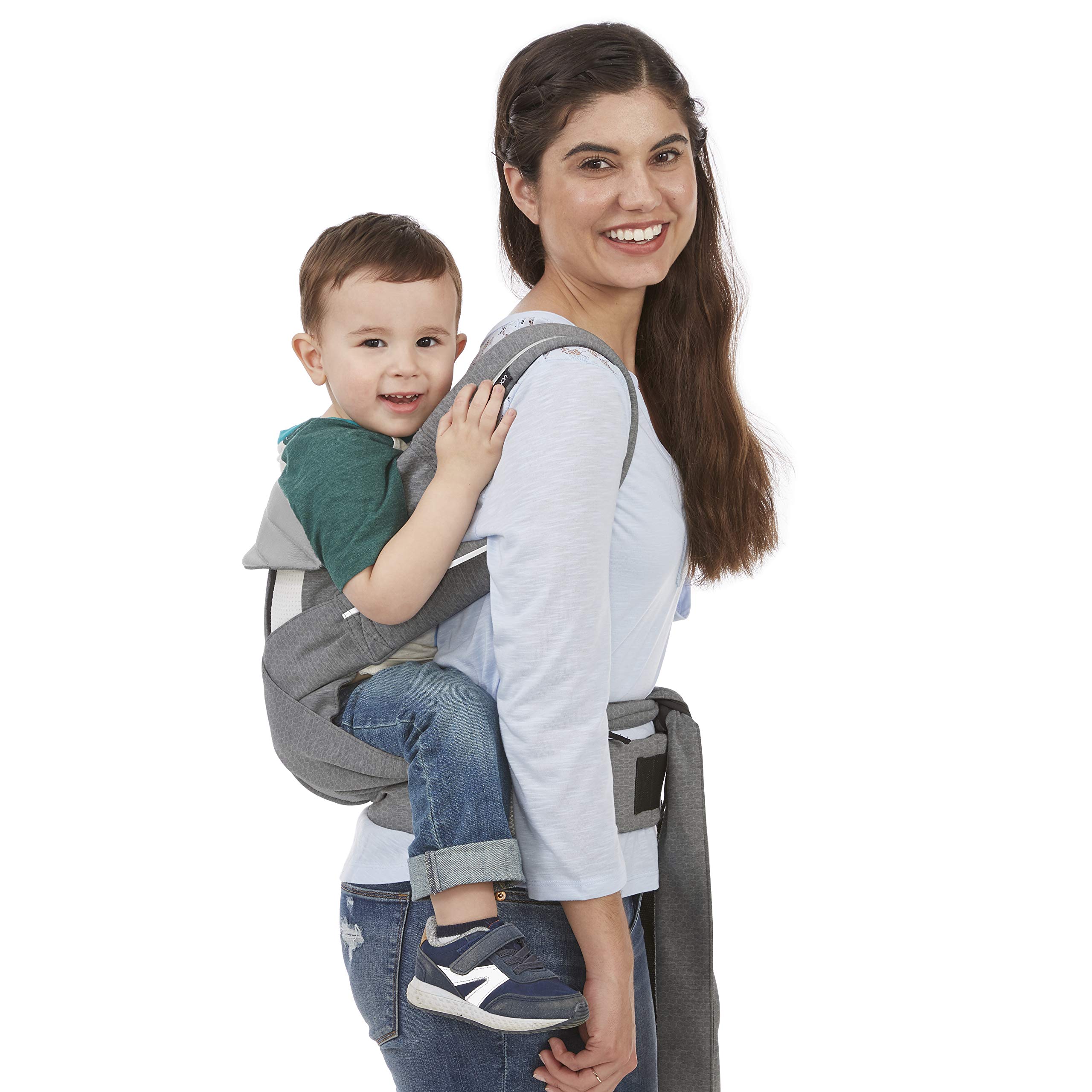Contours Cocoon 5 Position Convertible Baby Carrier Newborn to Toddler (8-33 lbs) - Heather Gray