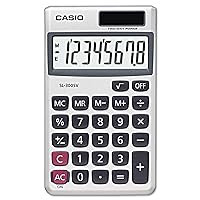 Casio SL300SV SL-300SV Handheld Calculator, 8-Digit LCD