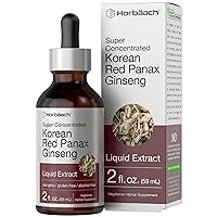 Korean Red Ginseng | 2 fl oz Liquid Extract | Panax Ginseng | Vegetarian, Non-GMO, Gluten Free Supplement | by Horbaach