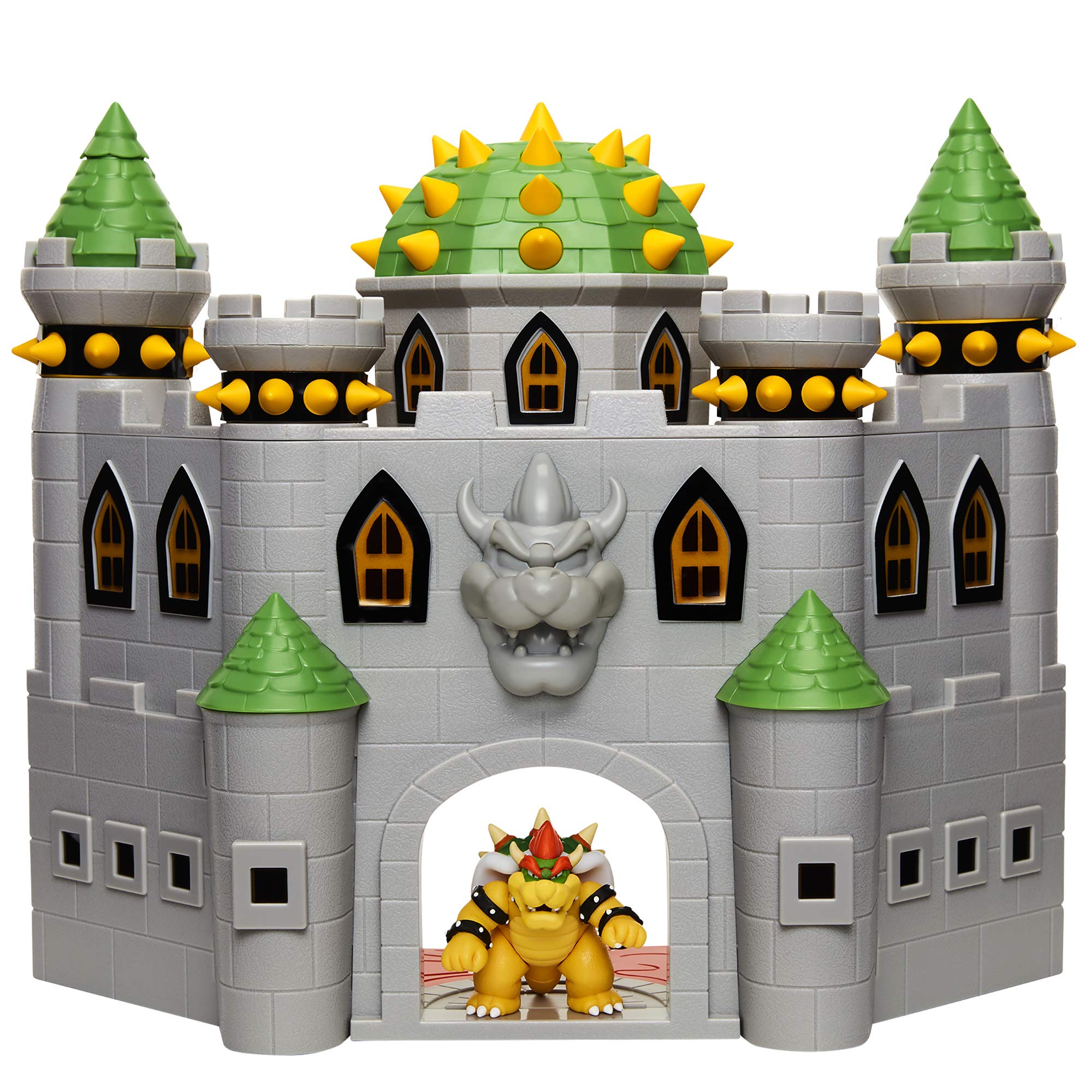 Super Mario 400204 Nintendo Deluxe Bowser's Castle Playset with 2.5