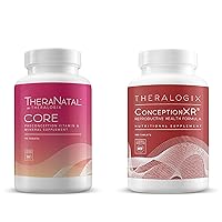 TheraNatal Core + ConceptionXR Reproductive Health Formula Bundle - Preconception Vitamin Supplement & Male Fertility Supplement (90 Day Supply)