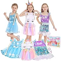 VGOFUN Princess Dress Up for Girls,Kids Dress Up & Pretend Play Costume Set For Little Girls Ages 3-6