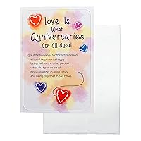 Blue Mountain Arts Greeting Card “Love Is What Anniversaries Are All About” Is the Perfect Anniversary Card for a Significant Other, Wife, or Husband, by Susan Polis Schutz, WCF579