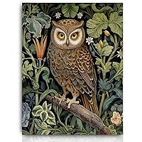 William Morris Nordic Poster Wall Art William Morris Owl Bird Leaf Flower Prints Botanical Wall Art Painting Famous Artist Patterns Eclectic Aesthetic Vintage Decor Fabric Wall Art 32