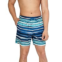 Speedo Men's Swim Trunk Short Length Redondo Comfort Liner Print