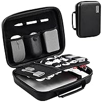 Hard Travel Electronic Organizer Case for MacBook Power Adapter Chargers Cables Power Bank Apple Magic Mouse Apple Pencil USB Flash Disk SD Card Small Portable Accessories Bag -XL, Black