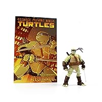 Teenage Mutant Ninja Turtles BST AXN v2 IDW Inspired Leonardo 5-inch Action Figure & Limited Edition IDW Leonardo Comic Book