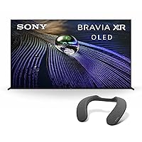Sony A90J 83 Inch TV: BRAVIA XR OLED 4K Ultra HD Smart Google TV with Dolby Vision HDR and Alexa Compatibility XR83A90J- 2021 Model Neckband Bluetooth Speaker +Home Theater Audio