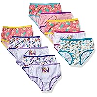Coco Melon Girls' Amazon Exclusive 10-Pack 100% Combed Cotton Underwear in Sizes 18m, 2/3t and 4t