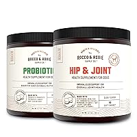 Rocco & Roxie Dog Glucosamine Hip and Joint & Probiotic Supplements Bundle