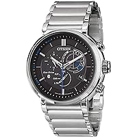 CITIZEN BZ1001-86E Men's Chronograph Solar Watch with Stainless Steel Strap