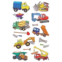Avery Zweckform 53198 Children Sticker, 63 Paper Material Baustellenfahrzeuge