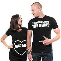 Silk Road Tees Couple Maternity T-Shirts Bump Dad and Mom Maternity Shirts New Baby Announcement Pregnancy T-Shirt