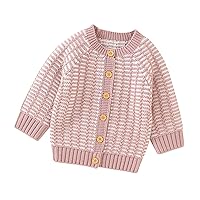 Hoodies Warm Tops Sweatshirt for Kid Girls Cotton Knitted Sweatshirt Cardigans Child Spring Fall Crew Neck Cute