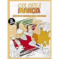 Colorea manga: Más de 30 escenas para colorear con pegatinas
