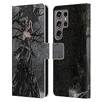 Head Case Designs Officially Licensed Nene Thomas Queen Gothic Fairy with Dragon Deep Forest Leather Book Wallet Case Cover Compatible with Samsung Galaxy S24 Ultra 5G