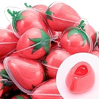 Gummy Candy - Strawberry Candies Filled with Real Strawberry Jam - Jelly Filled Gummies - 5 pcs Individually Wrapped Chewy Candy - Fun Kids Candy