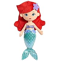Just Play Disney Princess So Sweet Princess Ariel, 13.5-Inch Plush with Red Hair, The Little Mermaid, Officially Licensed Kids Toys for Ages 3 Up