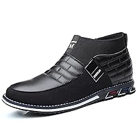 COSIDRAM Men Casual Shoes High-top Loafers Comfort Walking Sneakers Boots for Male