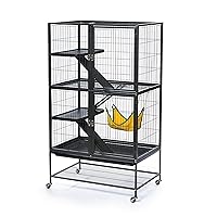 485 Feisty Ferret Home with Stand, Black Hammertone Small