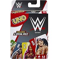 UNO Card Game, Matching WWE Superstars, for 2 To 10 Players Ages 7 Years and Older