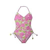 Girls Kids One Piece Swimsuit - Watermelon (8) Pink