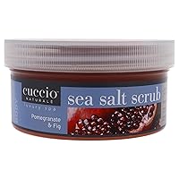 Naturale Sea Salt Scrub - Gently Exfoliates To Remove Dead Skin Cells - Leaves Skin Supple, Radiant And Youthful Looking - Paraben And Cruelty Free - Pomegranate And Fig - 19.5 Oz