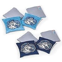 NCAA College Dual Sided Bean Bags by Wild Sports, 8 Count, Premium Toss Bags for Cornhole Set - Great for Tailgates, Outdoors, Backyard