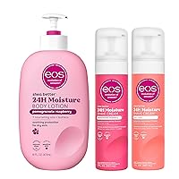 eos Juicy Body Care Set- Pomegranate Raspberry Body + Shave, & Pink Citrus Shave, 3-Pack