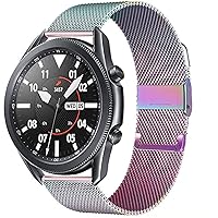 20/22mm for Huawei Watch gt2 pro/fit Band for Watch 3 45/41mm Stainless Steel milanese Belt Active 2 46/42mm Strap (Color : Multicolor, Size : Huawei GT 2 2e 46mm)
