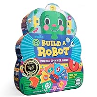 eeBoo: Build a Robot Spinner Game, Combines Simple Numbers with Fun, 2 to 4 Players, 15-30 Minute Play Time, Encourages Imaginative Play, for Ages 3 and up