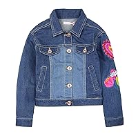 Girls Denim Jacket with Embroidery, Sizes 3-12