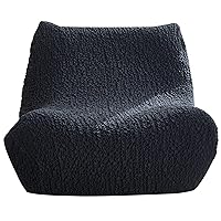 Faux Suede Leather Bean Bag Chairs Cover for Adults Single Sofa Cover Lazy  Bean Bag Sac Pouf Chair No Filler Beanbag Corner Seat Recliner Couch (Color