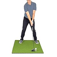 GoSports Golf Hitting Mat Artificial Turf Mat for Indoor/Outdoor Practice Includes 3 Rubber Tees - Standard, PRO, or Elite