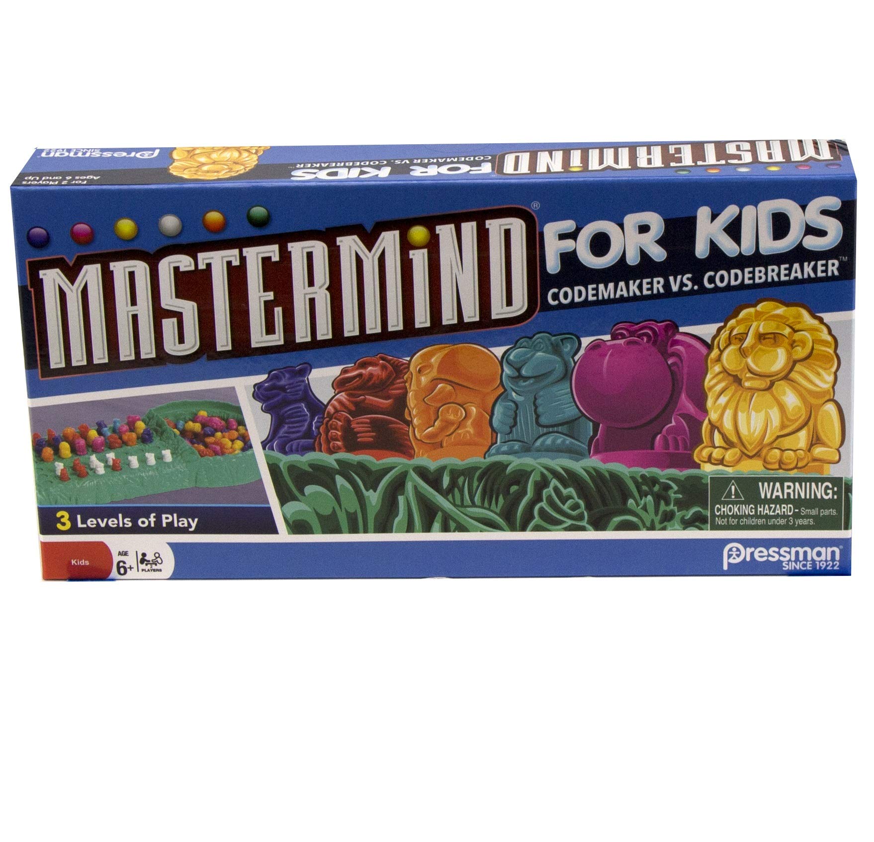 Pressman Mastermind for Kids - Codebreaking Game With Three Levels of Play Multicolor, 5