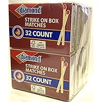 Greenlight Diamond Strike on Box Matches, 32 Count (Pack of 10)