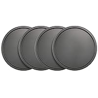 Goodcook Nonstick Personal Pizza Pans, Set of 4, Gray