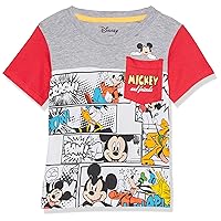 Disney Boys' Mickey & Friends Comic Panel Pocket Tee Jr