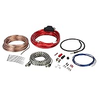Scosche Install Centric ICAK4 True 4 Gauge Hybrid OFC High Current Amp/Subwoofer Wiring Kit | Complete Car Amplifier Installation Kit w/ Top Quality Audio Cables, Speaker Wire, In-Line Fuse Holder