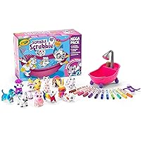 Scribble Scrubbie Pets Mega Pack (12 Pets), Reusable Pet Care Toy, Dog & Cat Toys for Kids, Holiday Gift for Girls & Boys, 3+