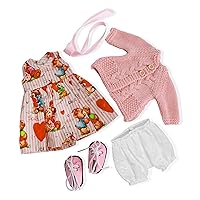 Handmade Waldorf Doll Clothes 12 inch Clothing Set with Pretty Box Girl Christmas Birthday Gift-Autumn's Clothes Accessories