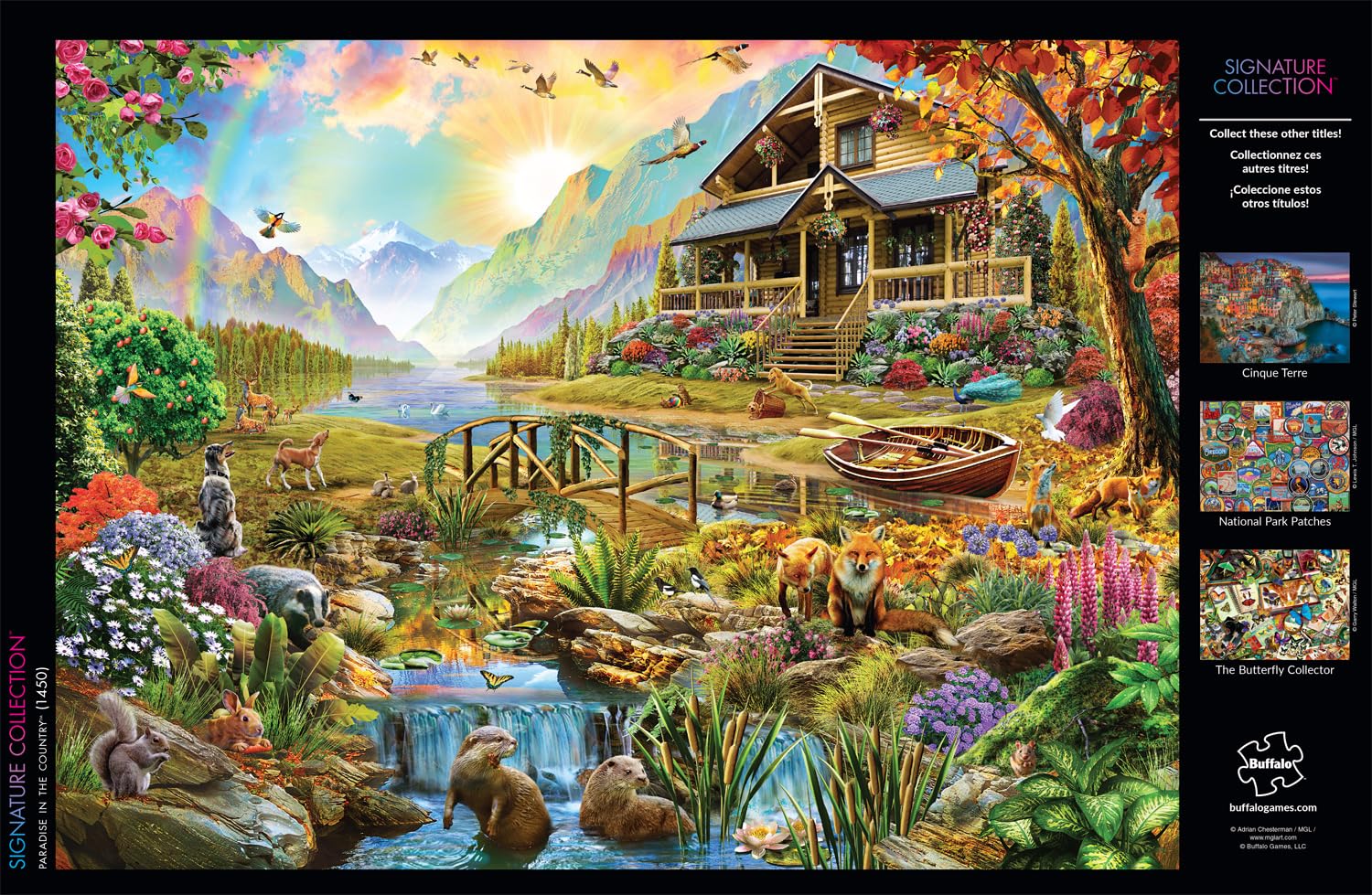 Buffalo Games - Paradise in The Country - 1000 Piece Jigsaw Puzzle for Adults Challenging Puzzle Perfect for Game Nights - Finished Size 26.75 x 19.75