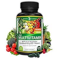 Adult Multivitamin for Women & Men, 42 Fruits & Vegetables Plus Probiotics, Supports Energy Metabolism & Immune System, Daily Multivitamin for Men & Women Non-GMO, 90 Tabs, 30 Servings