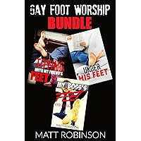 GAY FOOT WORSHIP BUNDLE: 3 First Time Gay Stories Collection