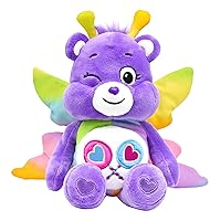 Care Bears Spring Theme Butterfly Share Bear Fun-Size Plush - Perfect Stuffed Animal Holiday, Birthday Gift, Super Soft and Cuddly – Good for Girls and Boys, Employees, Collectors, Ages 4+