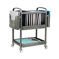 Mind Reader Rolling File Cart, Organizer, Utility Cart, Storage, Classroom, Kitchen, Metal, 22