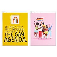 Hallmark Good Mail Pack of 2 Pride Cards or Friendship Cards (Loud, Proud)