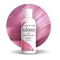 Adore Semi Permanent Hair Color - Vegan and Cruelty-Free Hair Dye - 4 Fl Oz - 190 Cotton Candy (Pack of 1)